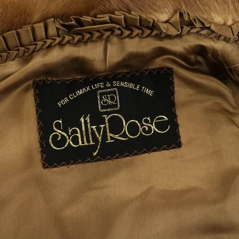 サリーローズ Sally Rose ファーコート 毛皮コート ミンク ハーフ 11 L