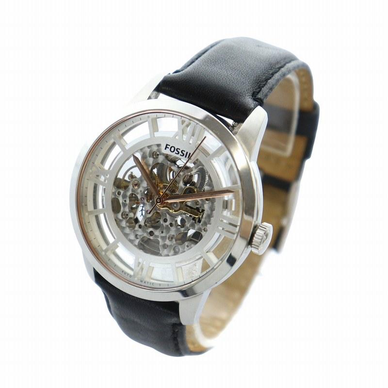 フォッシル FOSSIL 腕時計 ウォッチ 自動巻き スケルトン ロゴ 20石 