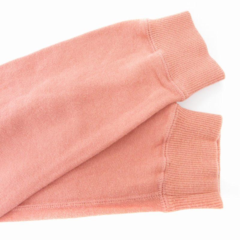 パパス Papas スウェット トレーナー ロゴ ワッペン 長袖 M ピンク /HO