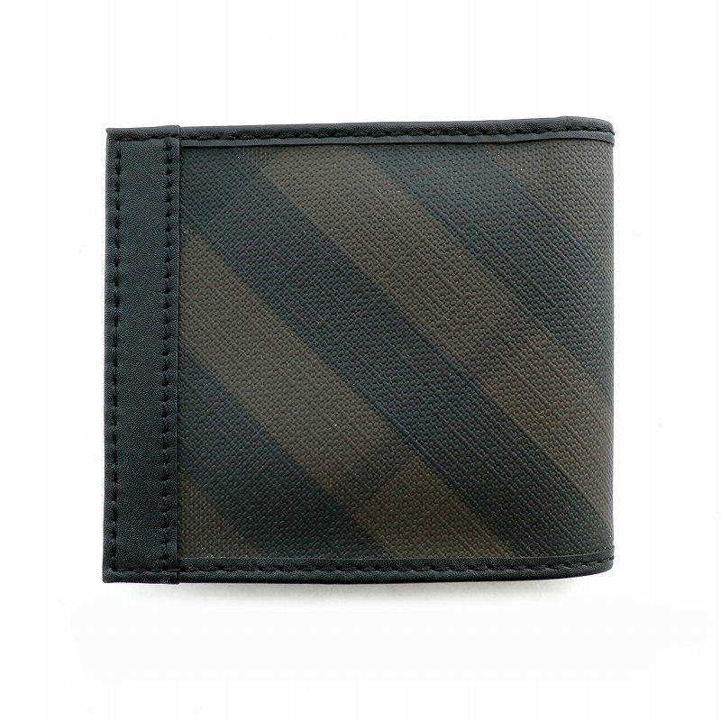 BURBERRY（バーバリー） 二つ折り財布 小銭入れあり チェック柄 PVC