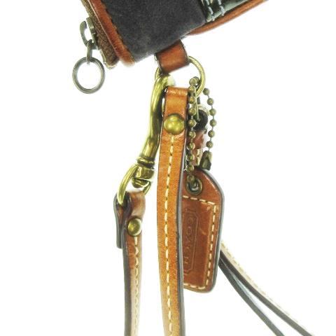 COACH（コーチ） ポーチ ミニ パッチワーク レザー キャンバス 