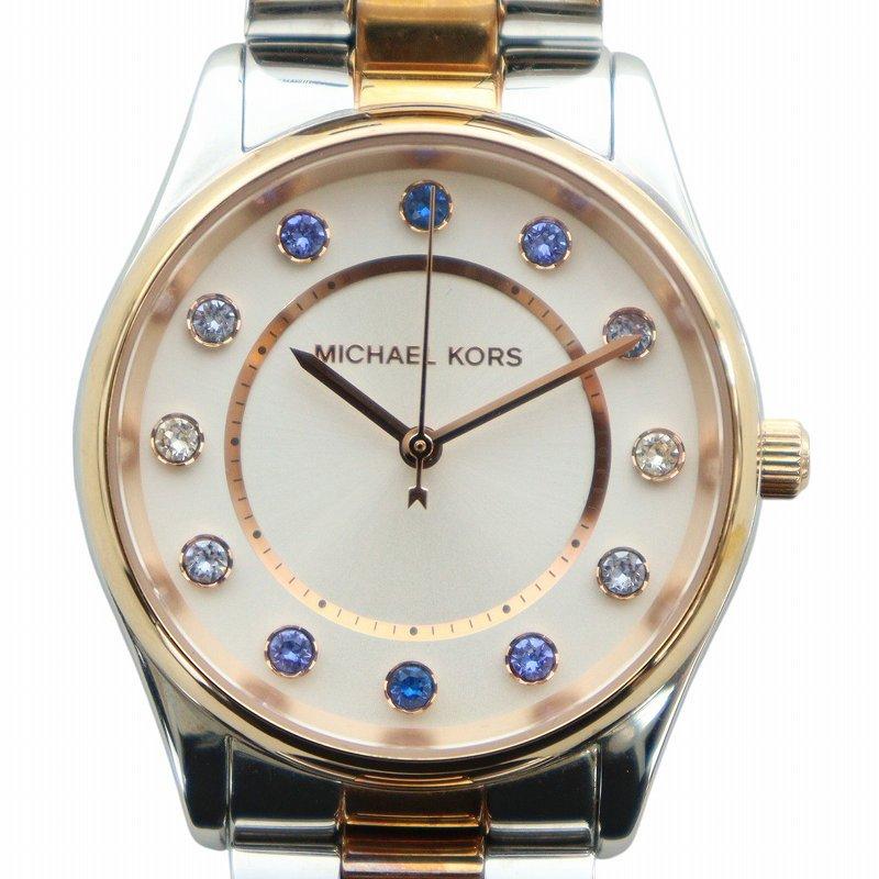 マイケルコース MICHAEL KORS 腕時計 ウォッチ 12石 クォーツ シルバー
