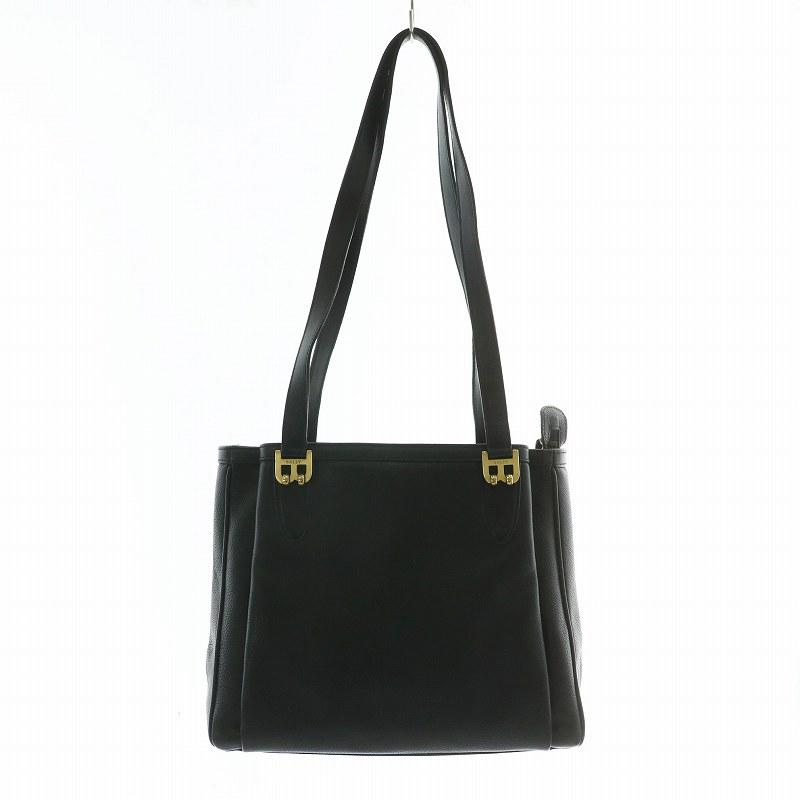 未使用級✨バリー 現行 ゴールド金具 Bロゴ トートバッグ 肩掛け レザー 黒 Bally バリー BALLY トートバッグ ショルダー レザー Bロゴ ゴールド