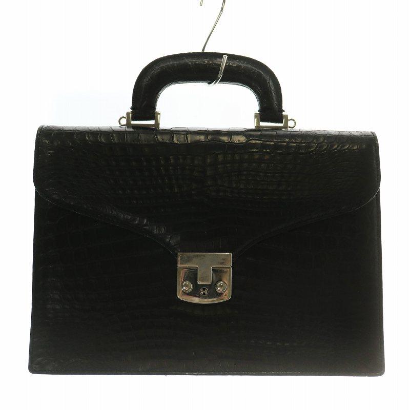 イザベラ ISSAVER クロコダイル ハンドバッグ ショルダー 2WAY ワニ革  