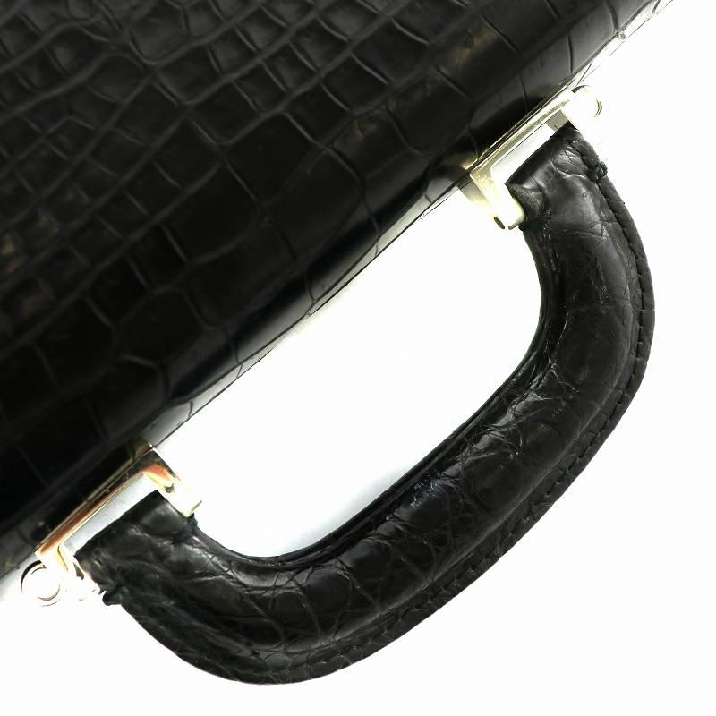 イザベラ ISSAVER クロコダイル ハンドバッグ ショルダー 2WAY ワニ革