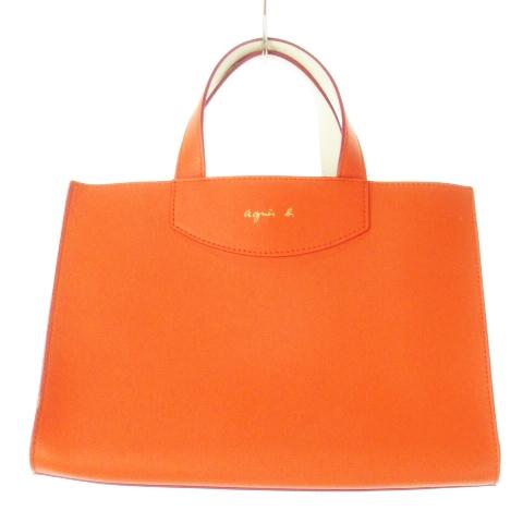 アニエスベー　2wayバッグ　オレンジ　アニエスb agnes b. 未使用品 アニエスベー PAS04-02 2way トートバッグ