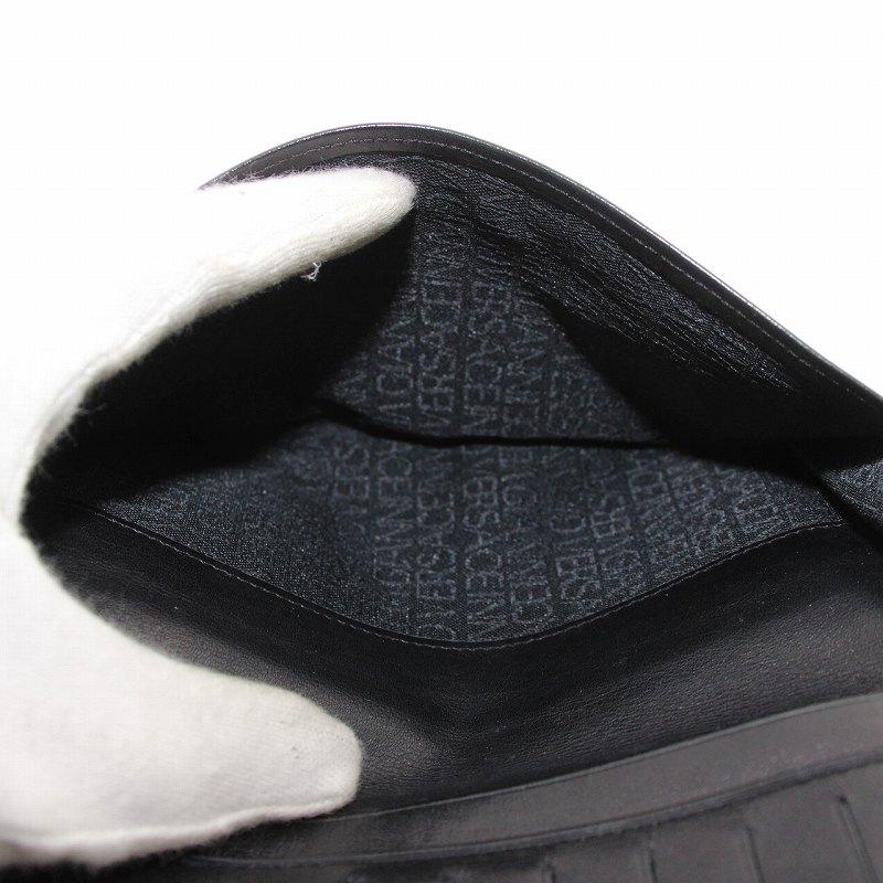 GIANNI VERSACE ブラック長財布 ジャンニヴェルサーチ ヴェルサーチェ GIANNI VERSACE 長財布 二つ折り