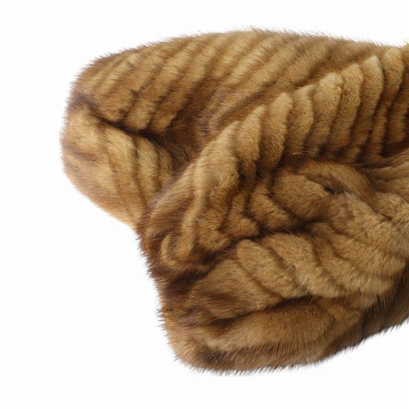 オズファー OSFUR 毛皮コート ミンクファー ロング 長袖 総裏地 ネーム