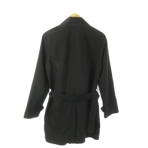 シップス SHIPS Tailoring Style ステンカラーコート 比翼 絹 シルク混 