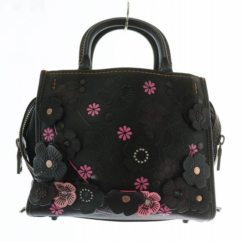 COACH（コーチ） ローグ25 ウィズ ティー ローズ アップリケ 