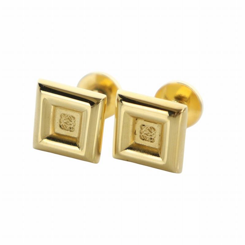 LOEWE カフス LOEWE（ロエベ） カフスボタン アクセサリー ロゴ スクエア ゴールド色