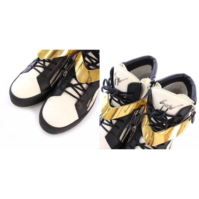 『引き取り限定』『新品未使用』Giuseppe Zanotti ハイカットスニーカー/26.5/42.0 GIUZEPPE ZANOTTI - ジュゼッペザノッティ ゴールド チェーン