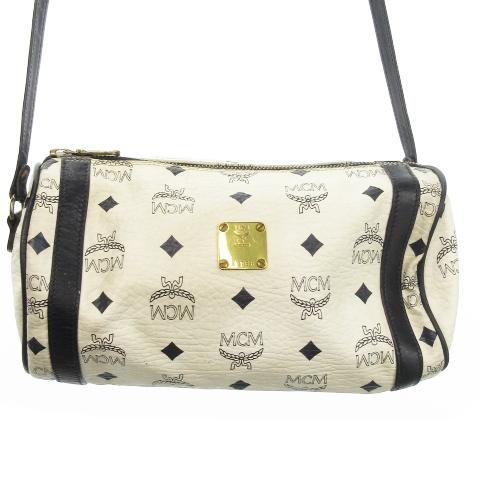 MCM エムシーエムレザーロゴショルダーバッグ