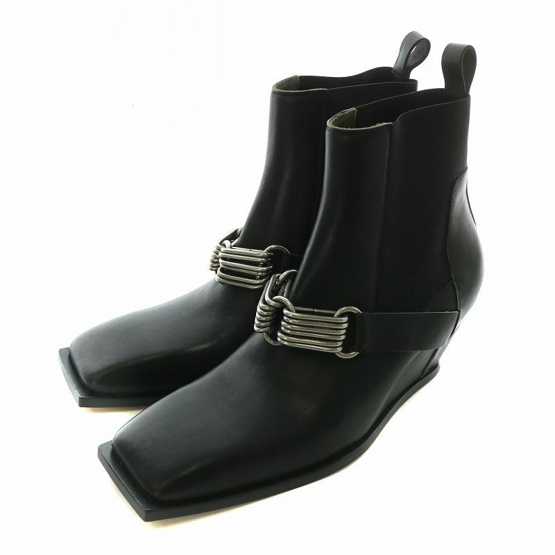 Rick Owens 19AW Larry Chain Wedge Boots チェーンウェッジブーツ