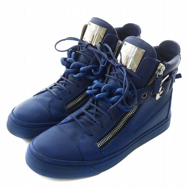 GIUSEPPE ZANOTTI DESIGN スニーカー レザー ハイカット サイド