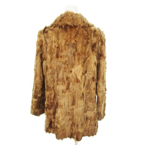 ヴィンテージ レトロ 毛皮コート ファーコート ラムファー 羊 本革