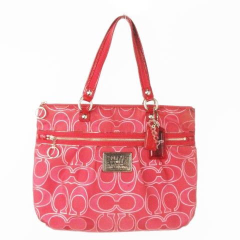 COACH（コーチ） COACH POPPY トートバッグ キャンバス レザー 