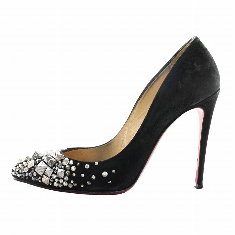 Christian Louboutin パンプス スウェード スタッズ ヒール Christian Louboutin クリスチャンルブタン louboutin パンプス