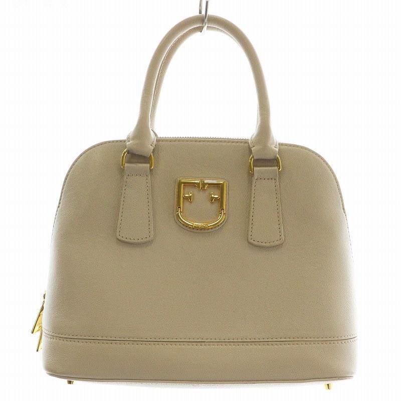 【未使用級】フルラ ファンタスティカ S 2way ハンドバッグ レザー 黒 FURLA（フルラ） ファンタスティカ ドームバッグ S 2WAY ショルダー