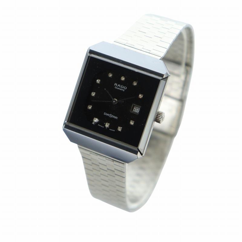 ラドー RADO DIASTAR ジャンク品 時計 ウォッチ クォーツ 黒文字盤