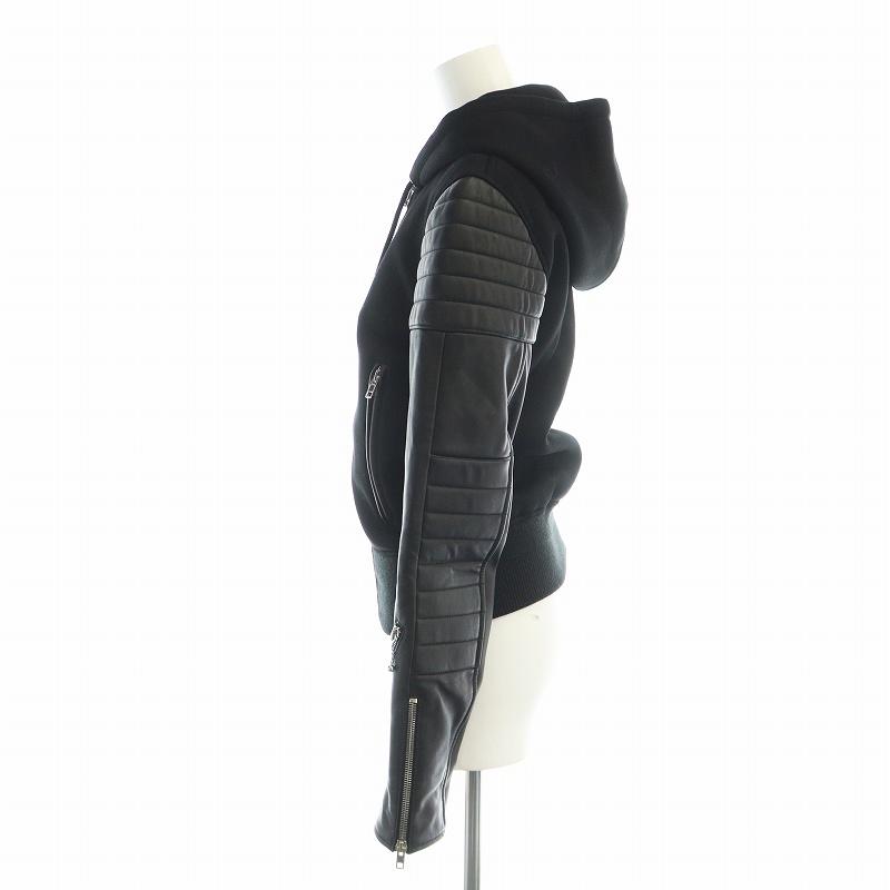 ジバンシィ GIVENCHY ライダース ジャケット フード パーカー レザー