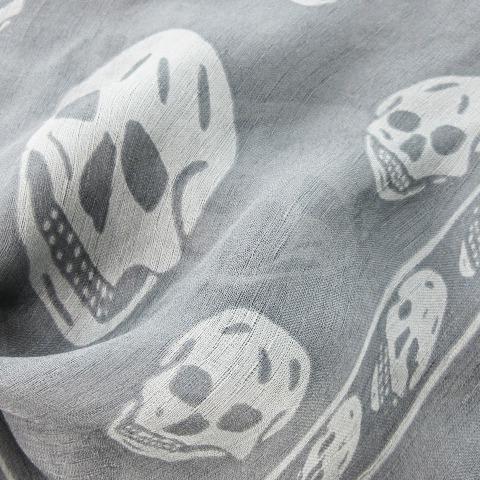 アレキサンダーマックイーン ALEXANDER MCQUEEN スカーフ 大判 シアー