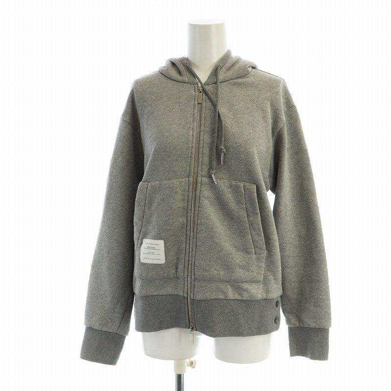 トムブラウン THOM BROWNE パーカー スウェット 長袖 ジップアップ 