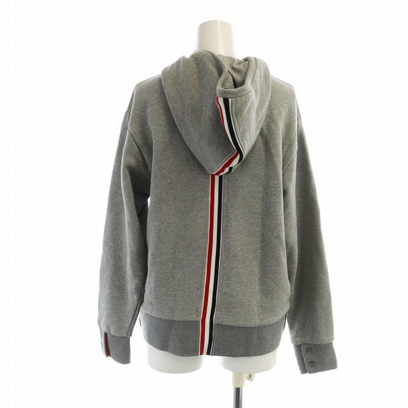 トムブラウン THOM BROWNE パーカー スウェット 長袖 ジップアップ 