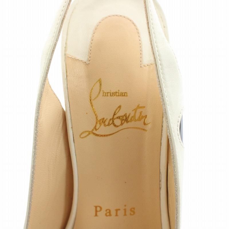 訳あり【新品】ルブタン オープントゥ プラットフォーム