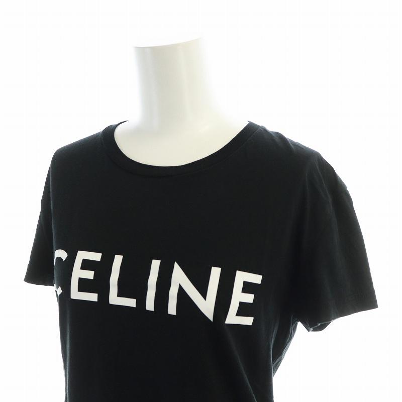 CELINE 半袖Tシャツ S黒 CELINE（セリーヌ） エディ期 Tシャツ カットソー 半袖 プリント ロゴ