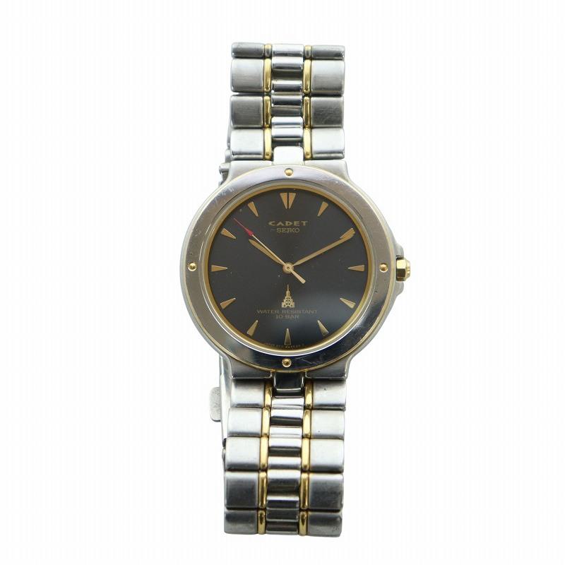 セイコー SEIKO カデット CADET 腕時計 ウォッチ クォーツ 黒文字盤
