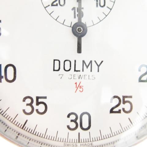 ドルミー DOLMY 7 JEWELS ストップウォッチ ラウンド シルバーカラー