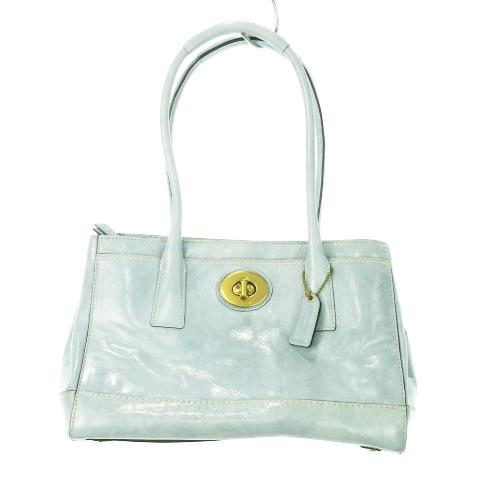 COACH（コーチ） ハンドバッグ ショルダーバッグ ターンロック レザー 