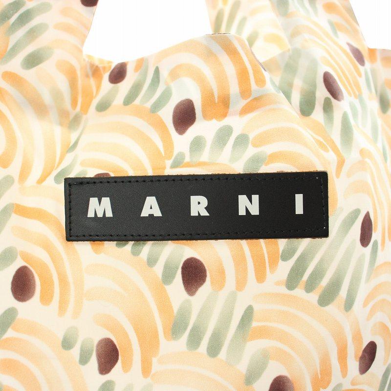MARNI（マルニ） トートバッグ エコバッグ オープントップ ロゴ 総柄