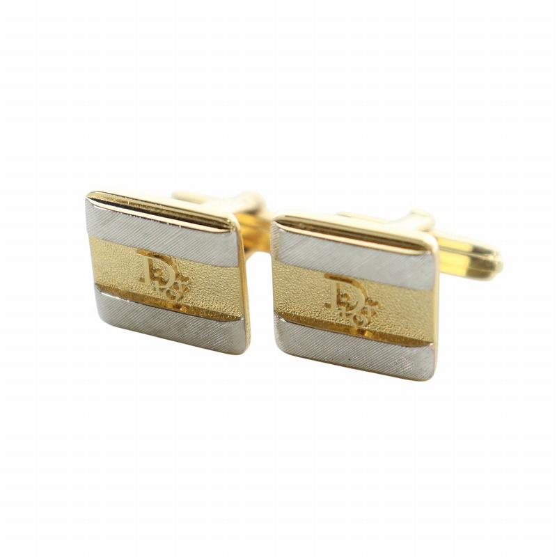 クリスチャンディオール Christian Dior カフス SV925 クリスチャンディオール Dior カフス CDロゴ シルバー×ブラック モード