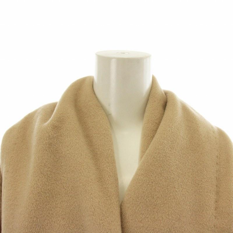 Max Mara クリームベージュ　カシミヤウールコート　L Max Mara（マックスマーラ） 白タグ ガウンコート アウター ウール
