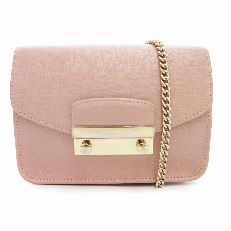 FURLA フルラ メトロポリタン チェーン ショルダーバッグ FURLA フルラ メトロポリタンチェーンショルダーバッグ バッグ レザー