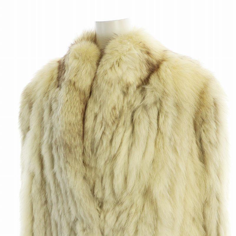 ルピアン LUPIAN FUR 毛皮コート フォックスファー 総裏地 長袖 ミドル