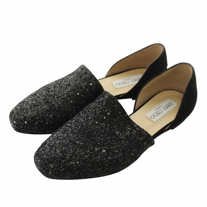 【希少】ジミーチュウ　パンプス　グリッター　シルバー×ブラック　22cm 希少】ジミーチュウ パンプス グリッター シルバー×ブラック 22cm 希少