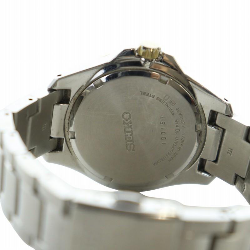 セイコー SEIKO 腕時計 ウォッチ ソーラー 白文字盤 カレンダー付き  