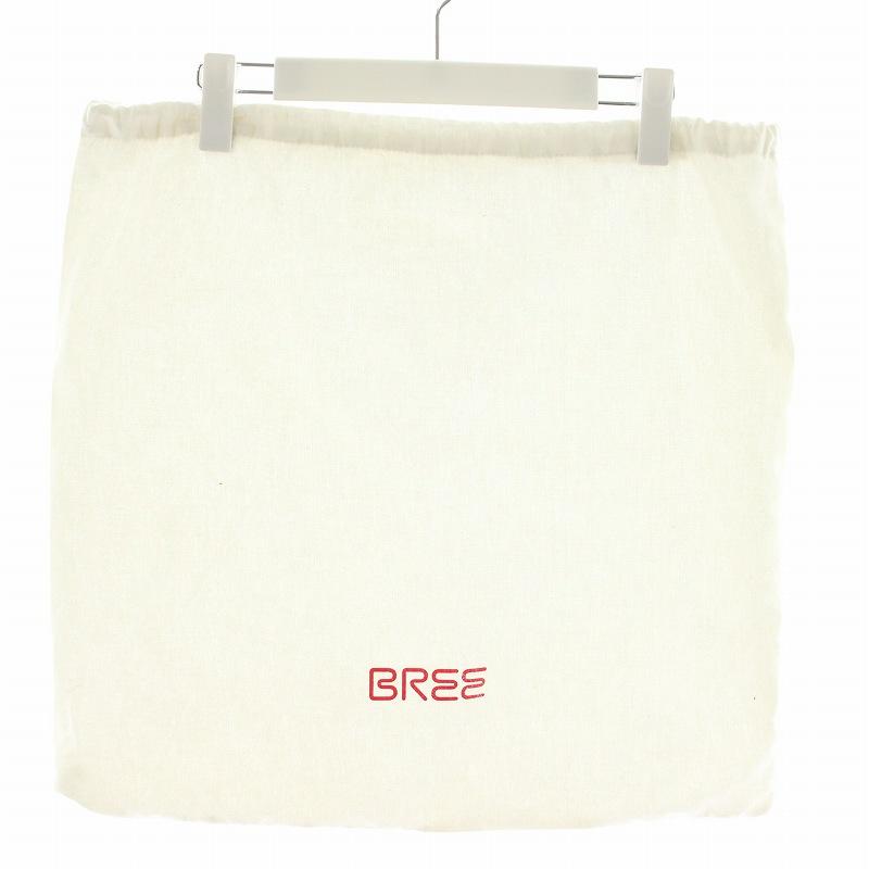 ブリー BREE ショルダーバッグ レザー ロゴ 型押し 赤 レッド /XZ