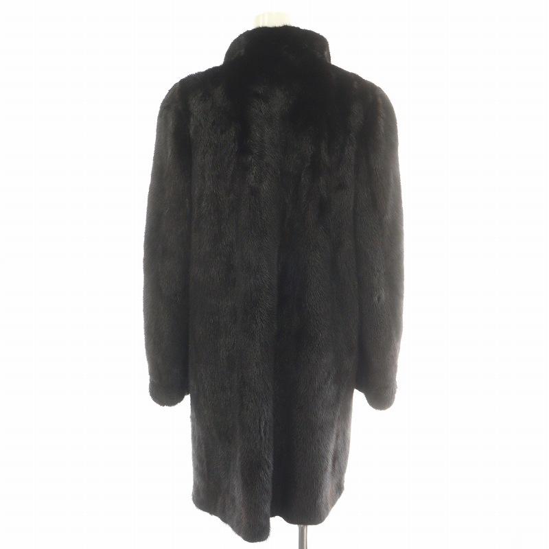 AMERICAN LEGEND ミンク コート XL 注文 黒 リアルファー 逆毛 2025年