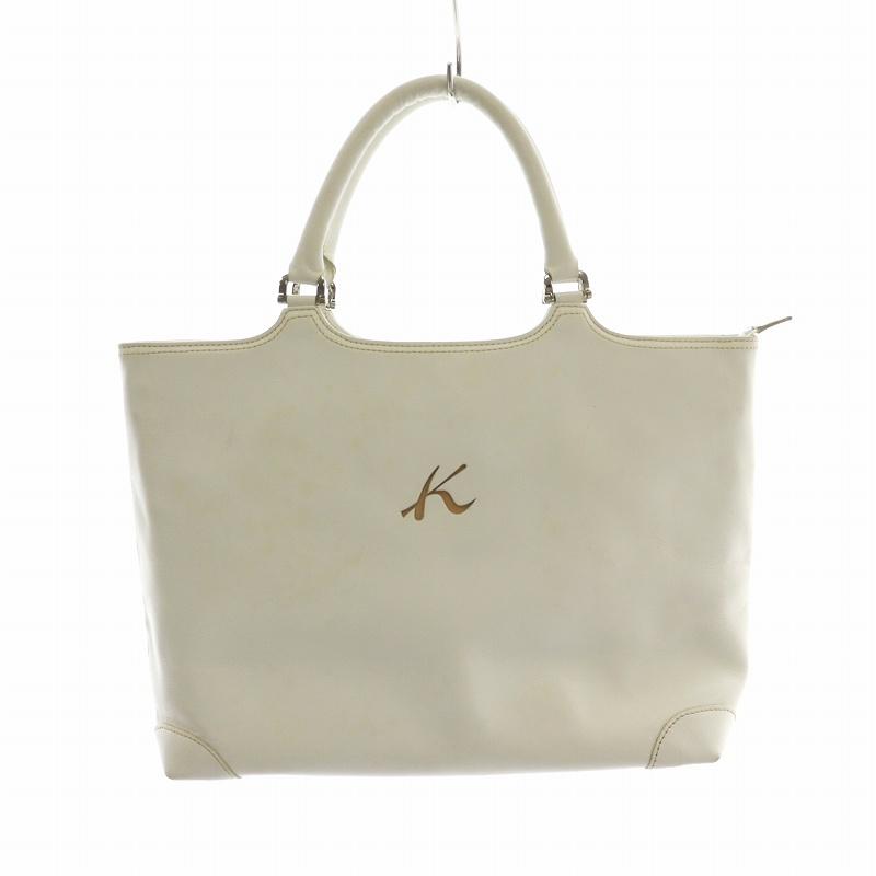 Kitamura（キタムラ） ハンドバッグ レザー ロゴ メタルパーツ 