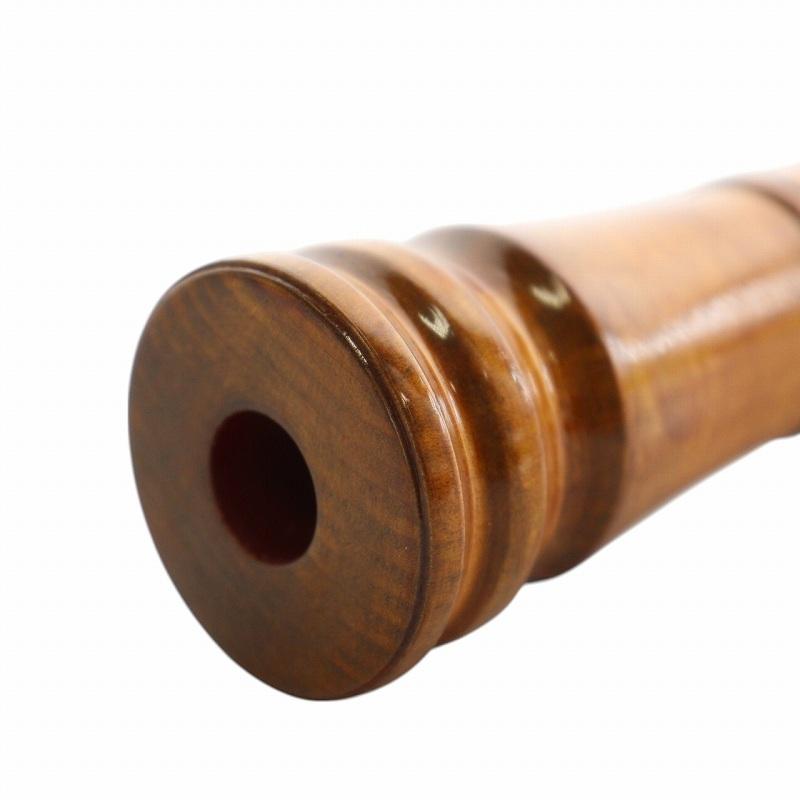 虚竹 尺八 木製尺八 横山勝也 監製 琴古流 一尺六寸管 10号 楽器 茶色