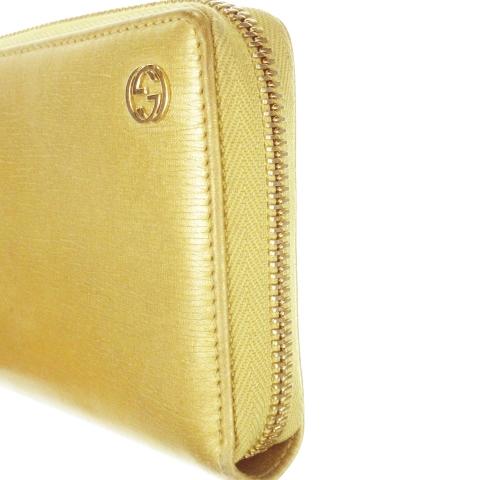 GUCCI（グッチ） 長財布 ロングウォレット 小銭入れあり レザー ロゴ