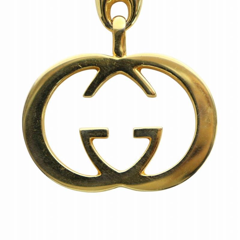 GUCCI（グッチ） キーホルダー チャーム インターロッキング ロゴ 刻印