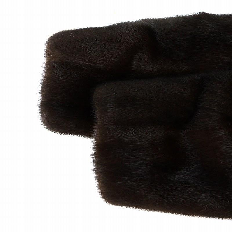 【中古】ロティニー ROTNY 毛皮コート ミンクファー 長袖 総裏地 茶 ブラウン ■GY18 /MQ レディース ロティニー ROTNY 毛皮コート ミンクファー 長袖 総裏地 茶 ブラウン