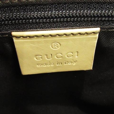 GUCCI GG ワンショルダー ロゴ レザー ベージュ ゴールド金具 GUCCI（グッチ） ハンドバッグ ワンショルダーバッグ ジャッキー