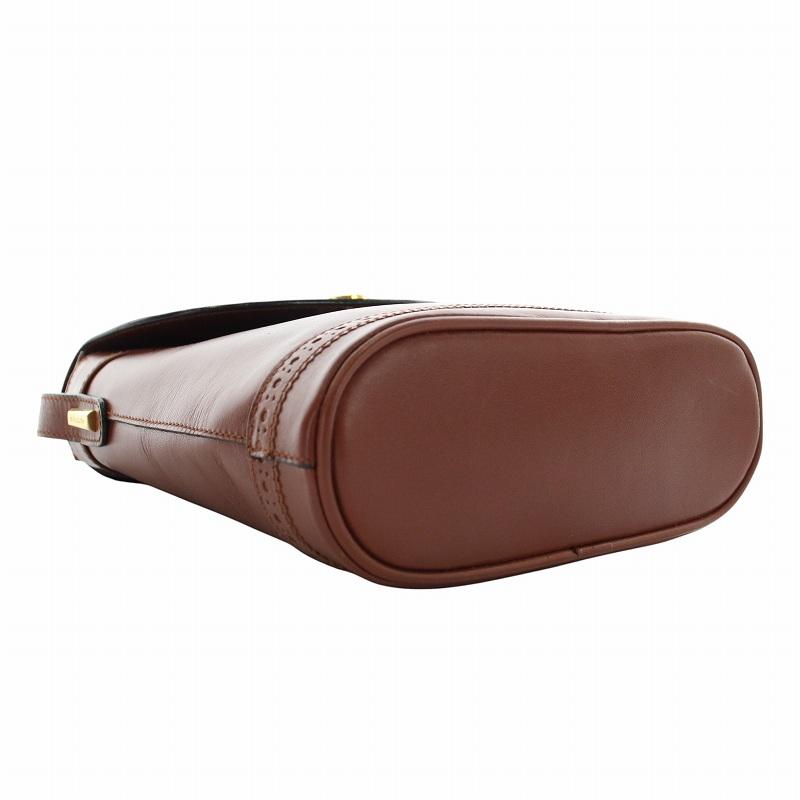 Bally（バリー） ショルダーバッグ レザー マグネット ロゴ ゴールド