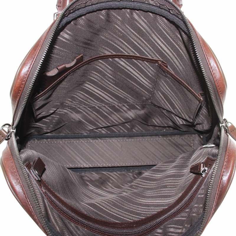 フジタカ FUJITAKA ビジネスバッグ ブリーフケース レザー ロゴ 茶色